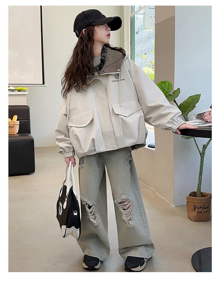 Product Introduction of Áo Khoác Trẻ Em, Thời Trang Và Thường Ngày, Dành Cho Bé Gái, Thích Hợp Cho Mùa Xuân Và Mùa Thu, Quần Áo, Thích Hợp Cho Trẻ Lớn Hơn, Áo Khoác Thời Trang Phong Cách Phương Tây, Áo Khoác Trẻ Em, Áo dễ phối đồ Mới 15