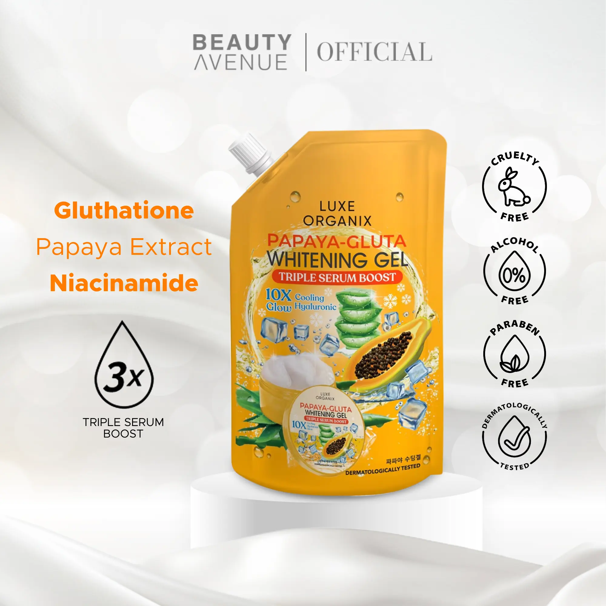 luxe organix glutathione Luxe Organix Milk Gluta + Ceramide Whitening Serum Perfume Body Wash – Bini  Beauty main image 1