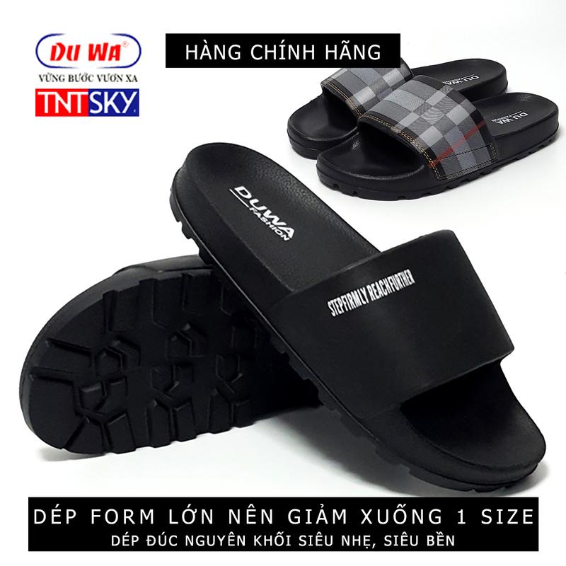 Dép Nam, Nữ Đúc Liền Khối Siêu Nhẹ DUWA - Hàng Chính Hãng - TT193 Slipper DéP Đế Bằng Quai Ngang Dép Lê Slipper DéP