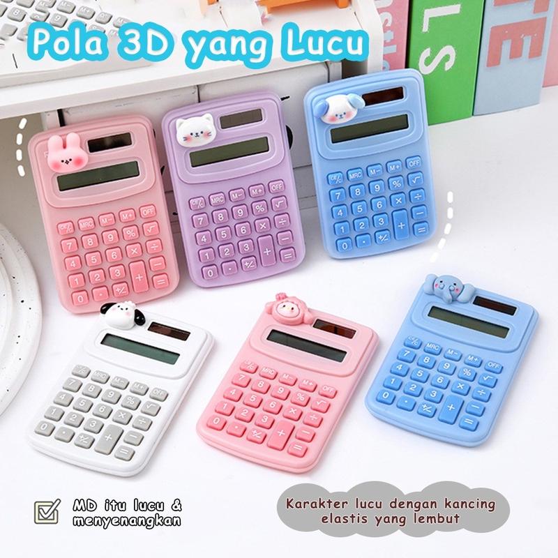 Kalkulator Mini 3D Karakter 8 Digit / Calculator For School Untuk Sekolah / Mini Calculator 2