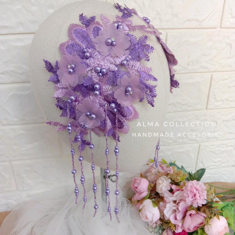 Headpiece simple juntai by alma collection 7