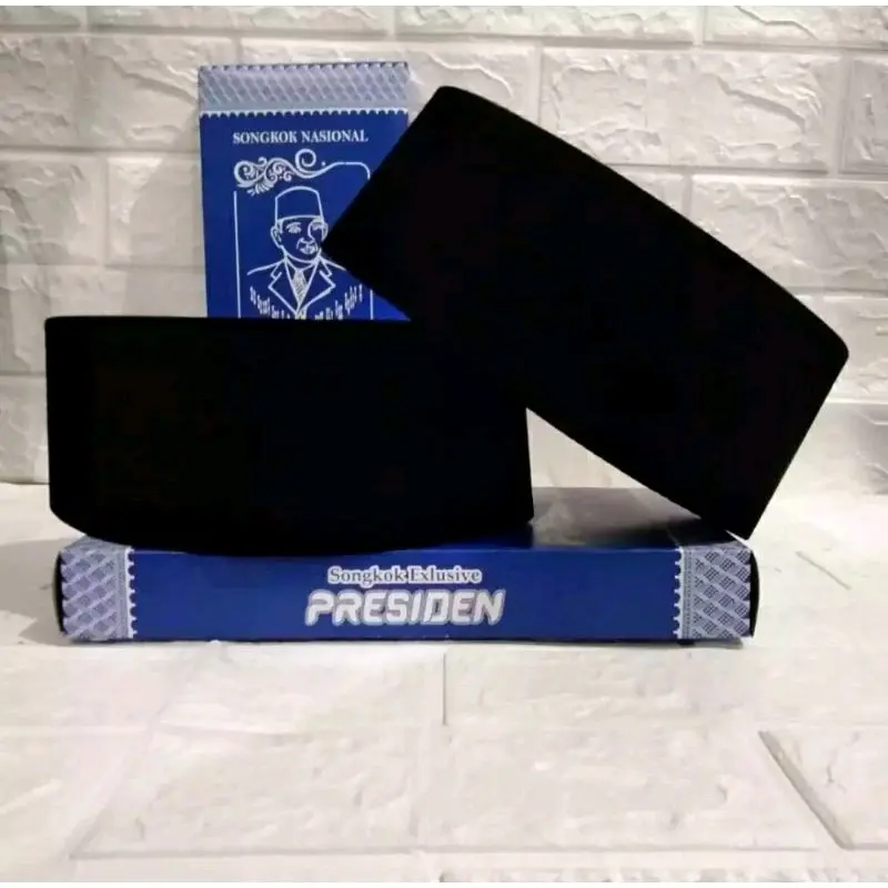 Peci Hitam Polos Anak/Remaja Bahan Buludru Berkualitas No 1 Remaja Dewasa Muslim Kopiah Nyaman Songkok 2