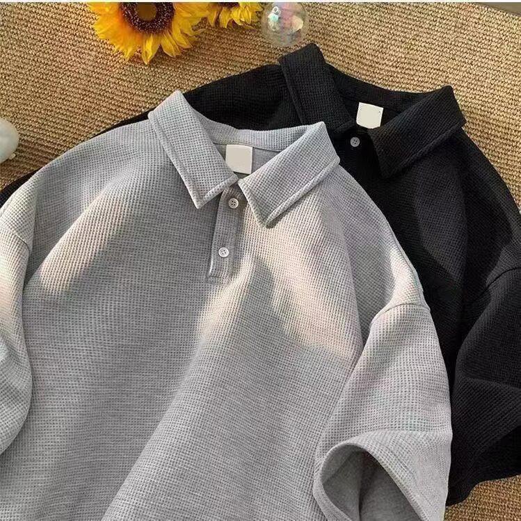 Product Introduction of T-shirt men's short sleeve summer 2024 new solid color loose-fitting large size casual half sleeve T-shirt tops clothes 10