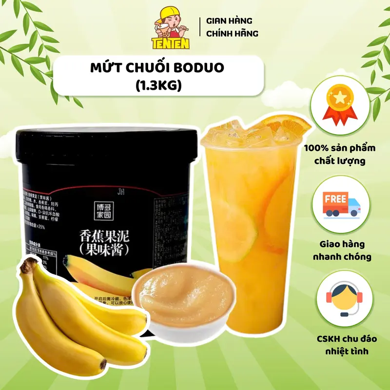 Mứt Chuối Boduo (hộp 1,3kg) 0