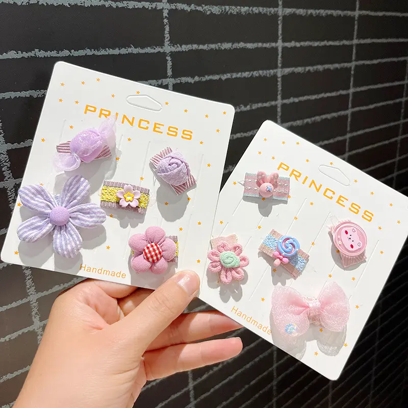 Pet Bow Hair Clip Set Dog Head Accessories Maltese Yorkshire Cat Hairpin Puppy Clips