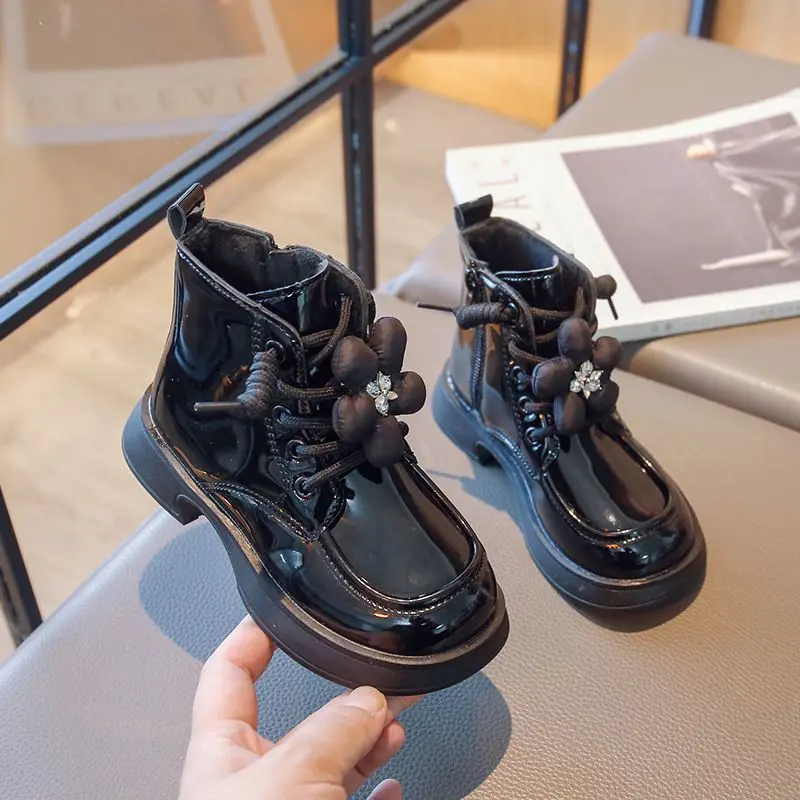 Sepatu sneakers boots fashion anak perempuan 8
