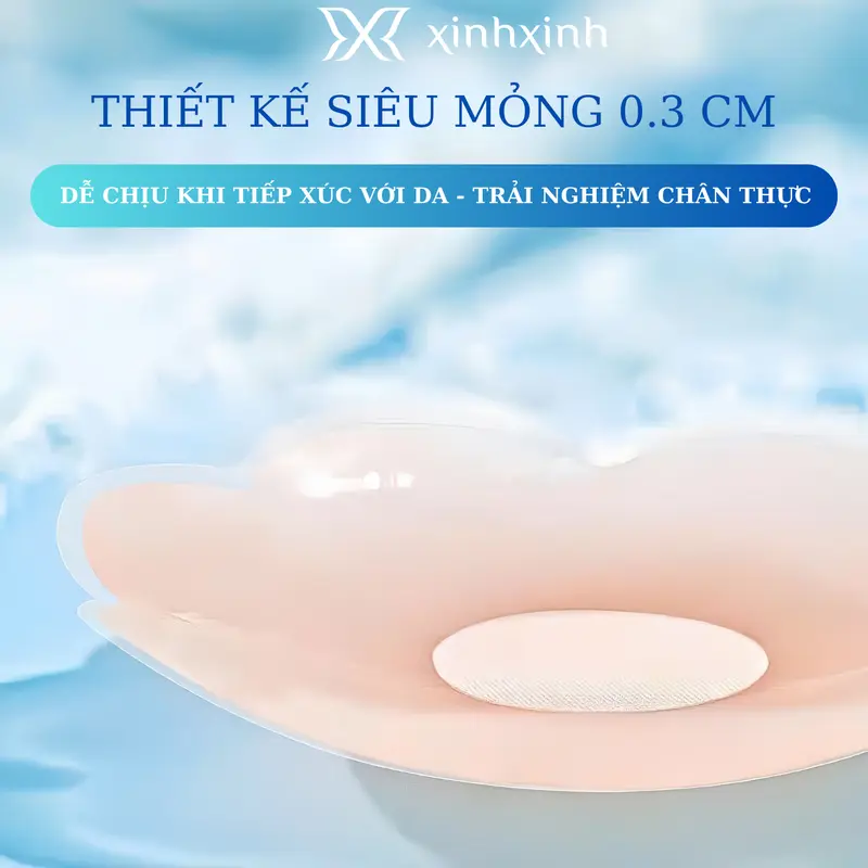 Hộp Miếng Dán Nhũ Hoa Silicon Tàng Hình Không Thấm Nước 5