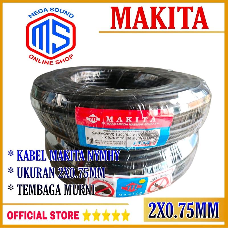 Makita Kabel Audio Speaker 2x0.75 Tembaga Meteran 1