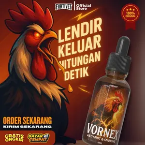 VORNEX 20ML – Obat Ayam, Untuk Ngorok, Pilek, Snot dan segala jenis masalah pernapasan ayam