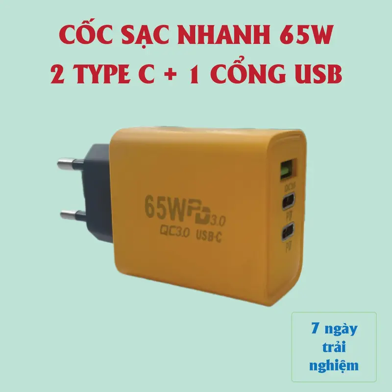 Cáp Sạc Nhanh 3 Đầu (100W) Dài 1.2m. Dây Sạc 3 Trong 1 Chống Rối, Chống Đứt. Cốc sạc nhanh 65W, Cáp sạc 4 in 1, Dây sạc 3 in 1 Phụ Kiện 2