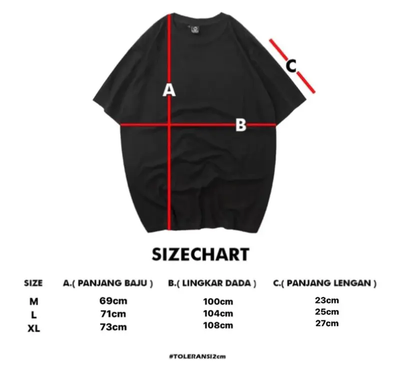Kaos SERENADE Original Oversize Katun Combed Pria & Wanita 3
