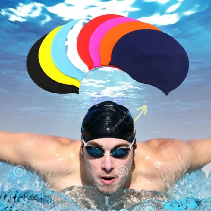 Topi Renang Swim Cap Penutup Kepala Renang Silicone ALL SIZE Speedo 4