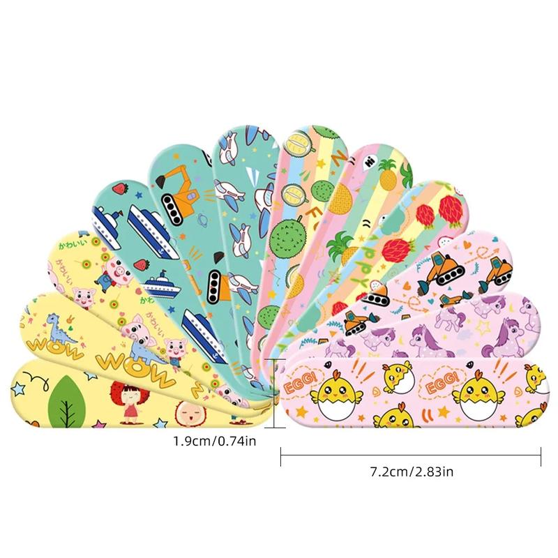 Product Introduction of 120pcs/box Colorful Cartoon Cute Band Aids Waterproof Breathable Strong Adhesion Wound Hemostasis Anti-Bacterial Woundplast 20