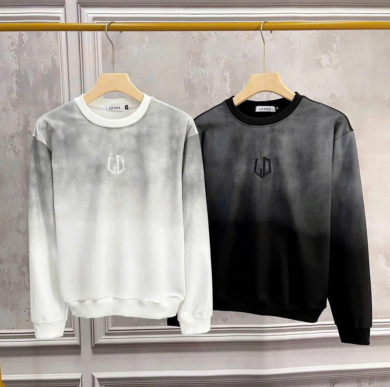 Áo nỉ tay dài thu đông, chất nỉ da cá trẻ trung Menswear Dài Tay Hoodie flannel