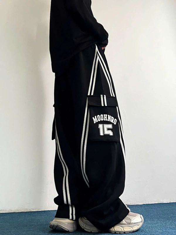 Quần ống suông rộng 15 MOCHNRO Unisex phối túi hộp chất vải cotgton Hàn thoáng mát dễ phối đồ