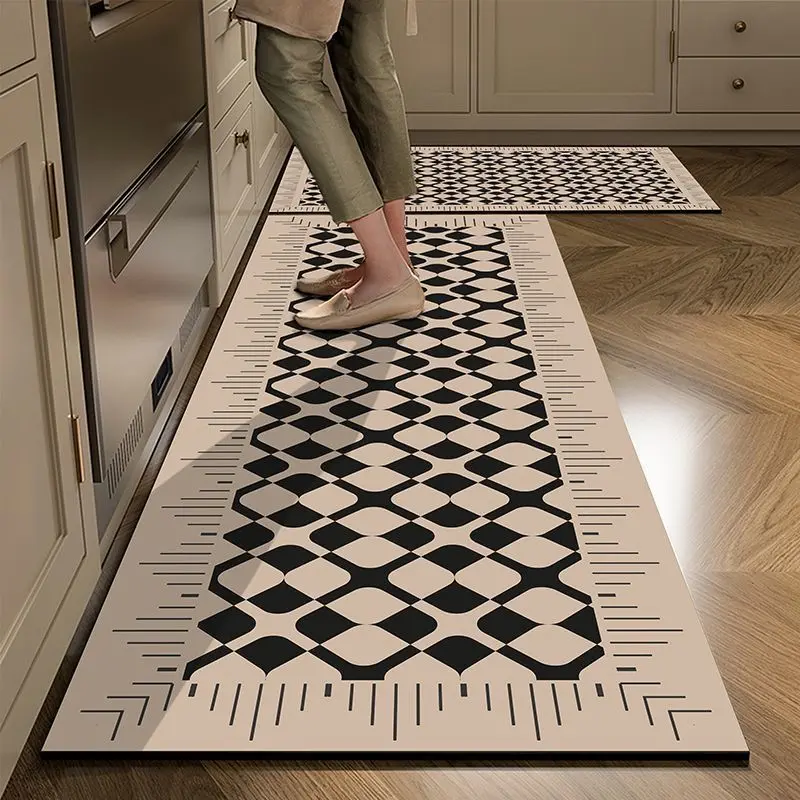2025 [1013 People Collected] Kitchen Mat Household Absorbent Quick-Dry Doorway Mat Entrance Doorway Wash-Free Dirt-Resistant Wipeable Carpet Mat floor  mat