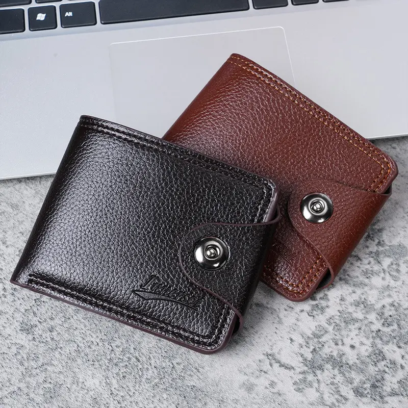 Men's Wallet Multi-Card Slot Short Card Holder Money Clip