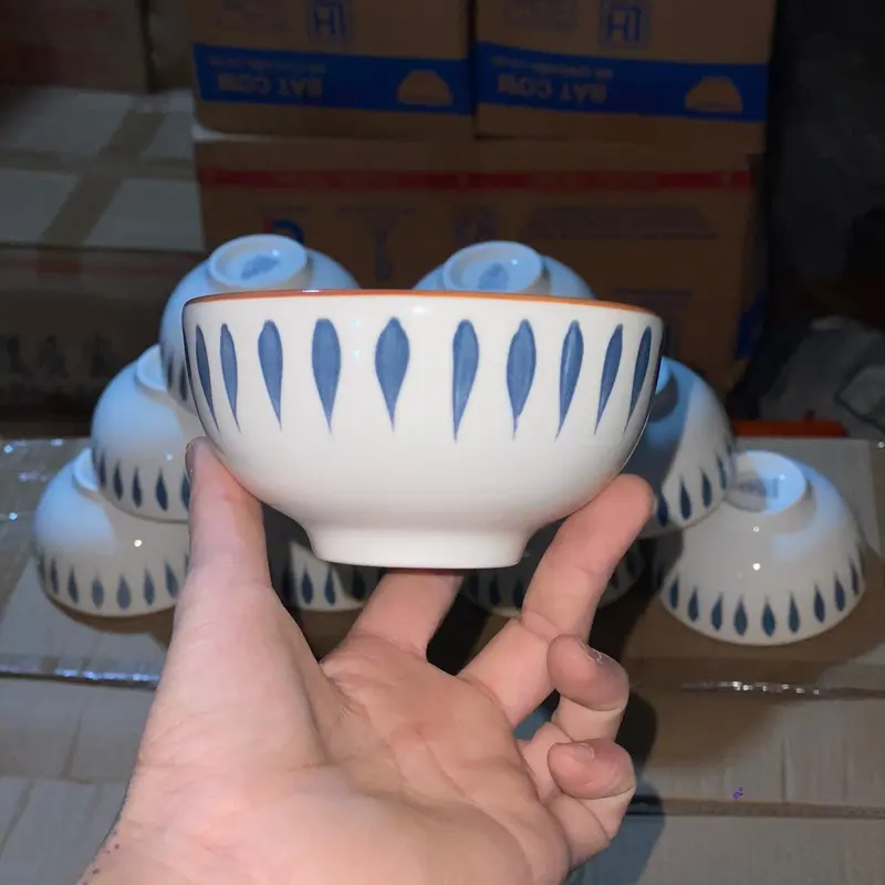 10 chiếc bát cơm, chén cơm, loại tráng men cực bóng giúp bữa ăn của bạn thêm ngon 4