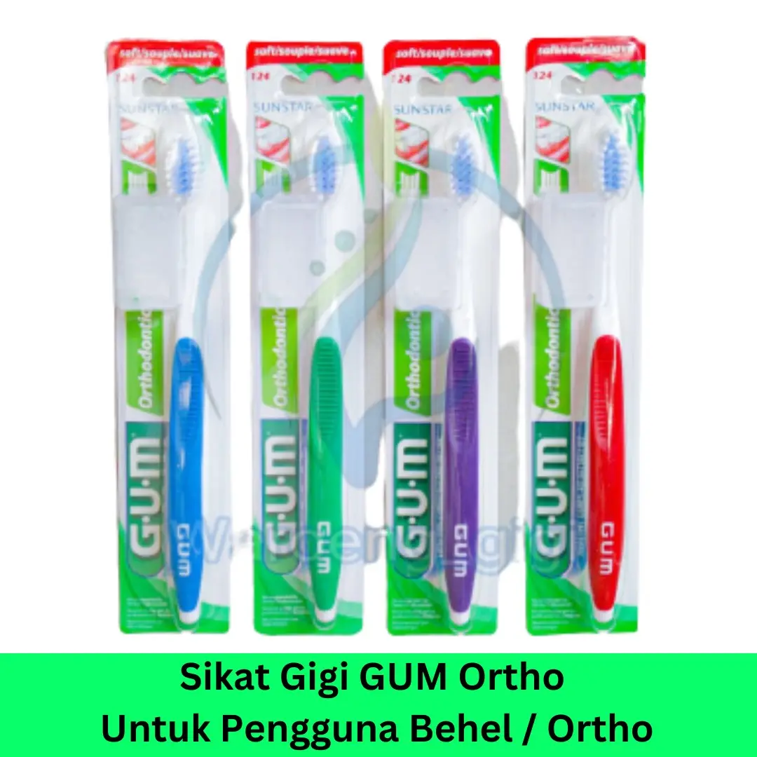 Sikat Gigi GUM ORTHO Orthodontic Behel Kawat Gigi Merk GUM