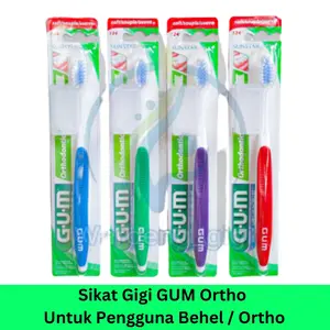 Sikat Gigi GUM ORTHO Orthodontic Behel Kawat Gigi Merk GUM
