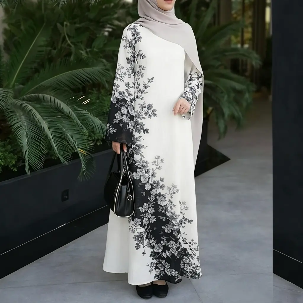 Oversized Algerian Kaftan Dress, Casual Style for Muslim Women, Beautiful  Color That Does Not Fade, Suitable