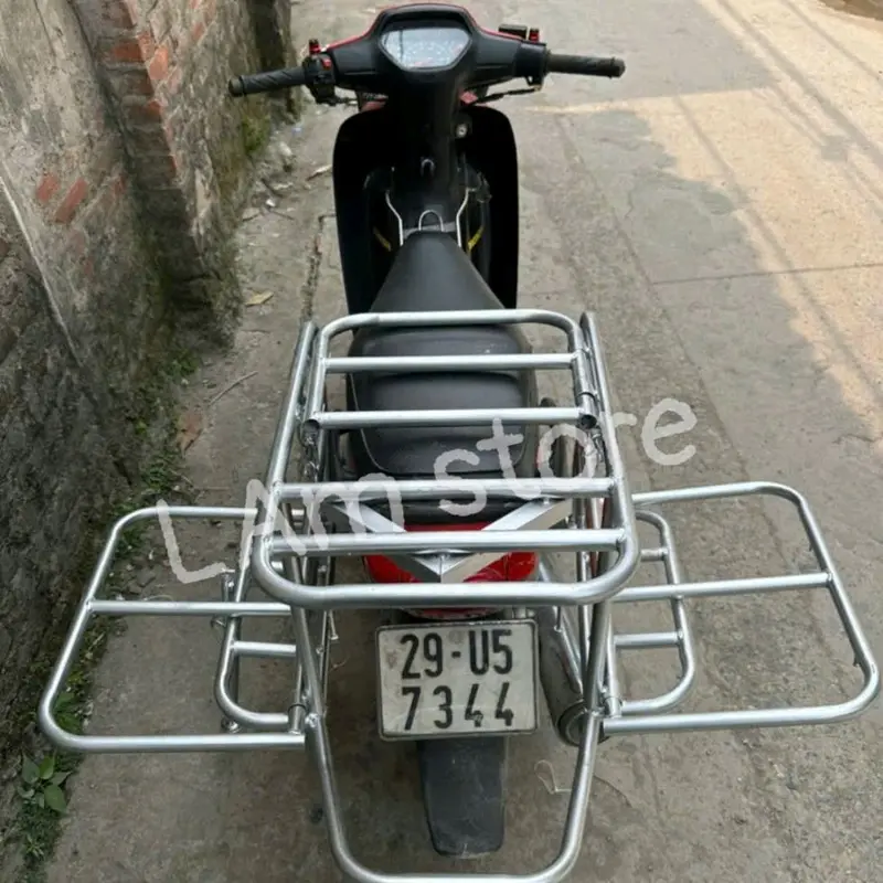 Giá xe chở hàng,Baga 2 cánh chở hàng nặng .cồng kềnh,ống thép phi 21 dày 1ly2.Trọng tải 150kg 6