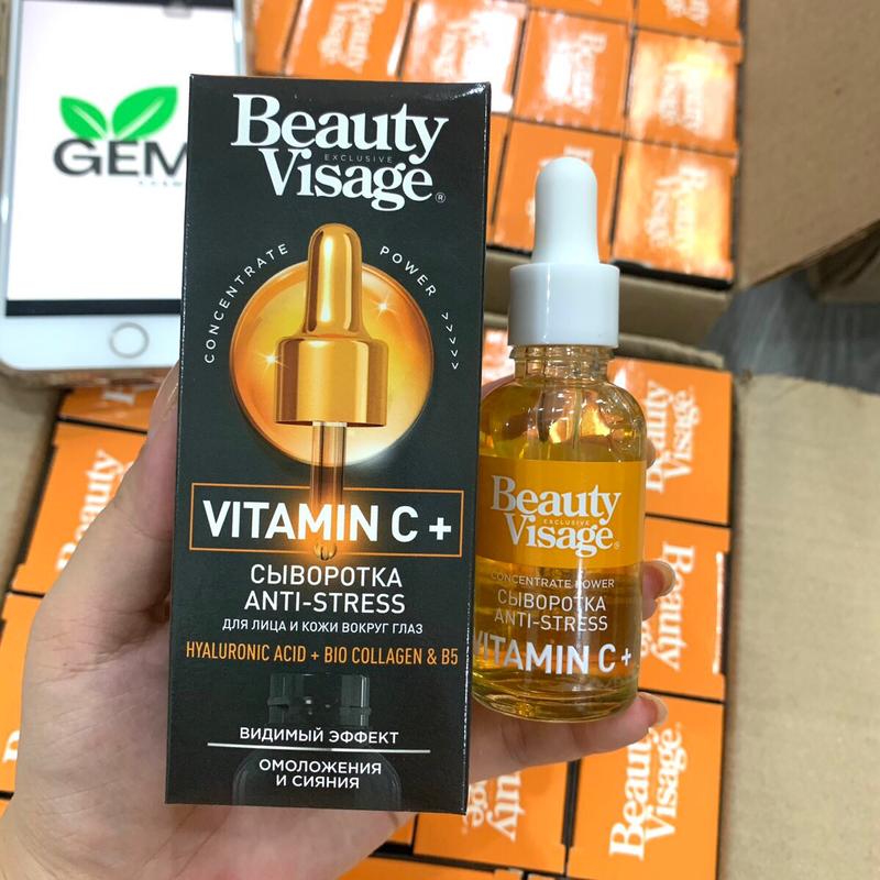 Serum Vitamin C Beauty Visage sáng da mờ thâm nám tàn nhang, trẻ hóa da mặt & quanh mắt 30ml