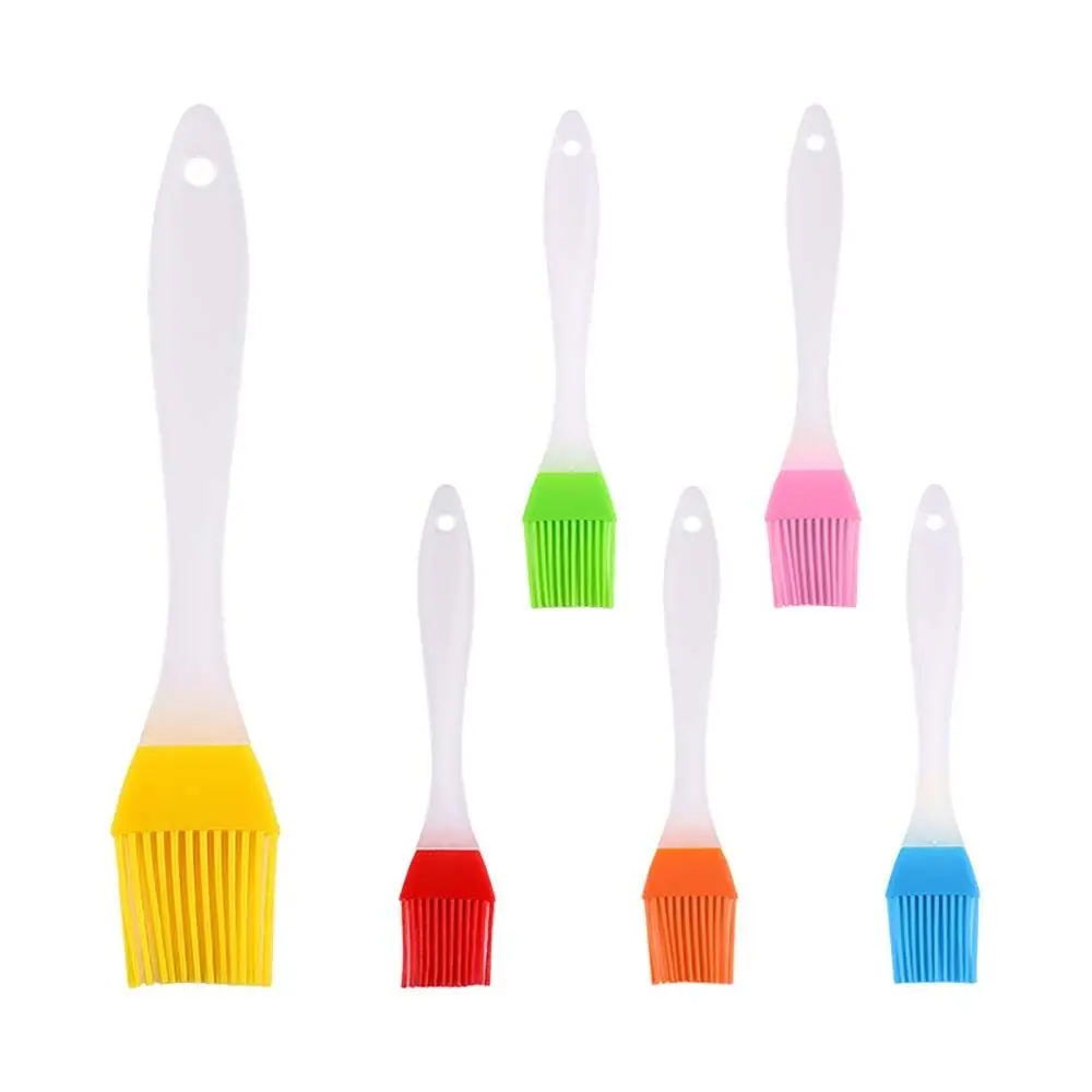 1Pcs Durable High Temperature Resistant Silicone Oil Brush Cake Cooking Baking Cream Barbecue Barbecue Brush DIY Kitchen Household BBQ Tool Baking Brushes