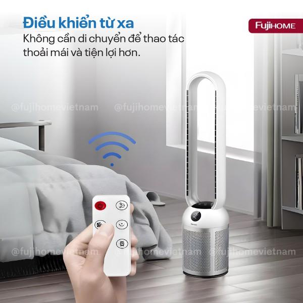 Product Introduction of Quạt không cánh lọc không khí bằng ion, màng lọc Ion bạc Fujihome BF307DC - Bảo hành 24 tháng 8