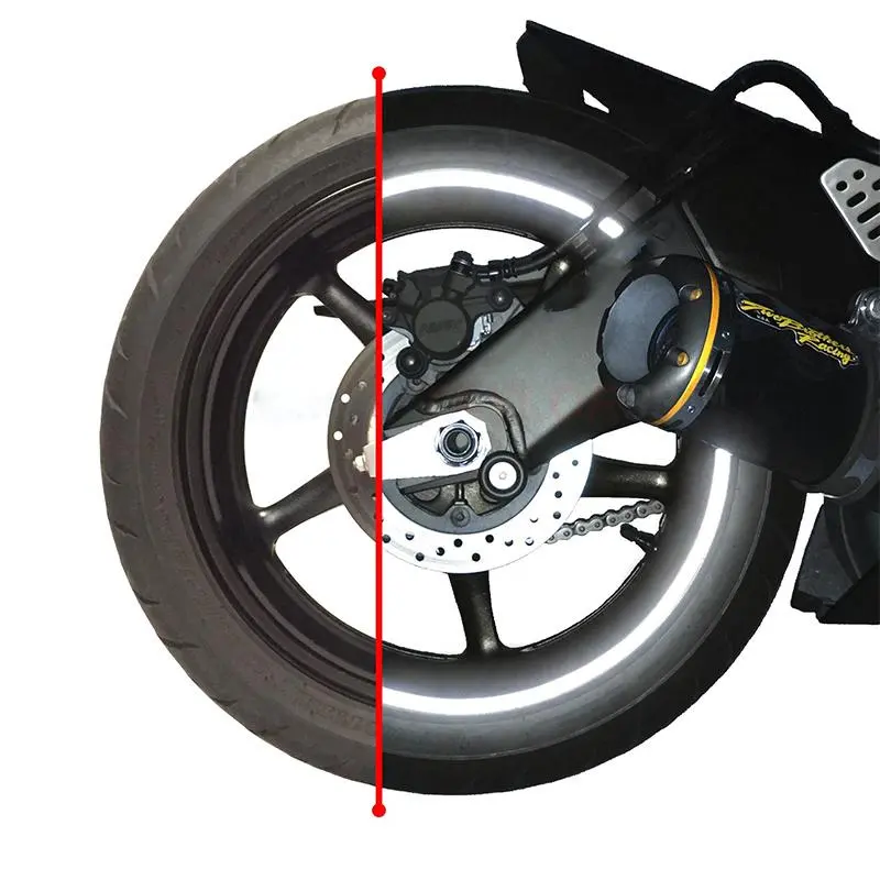 Motorcycle Wheel Hub Reflective Sticker, Motorcycle Wheel Hub Tire Sticker, Car Decorative Accessories 5