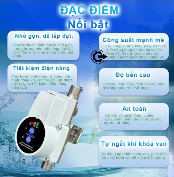 Máy bơm từ tăng áp mini dùng cho một thiết bị  RY mẫu chạy từ 1