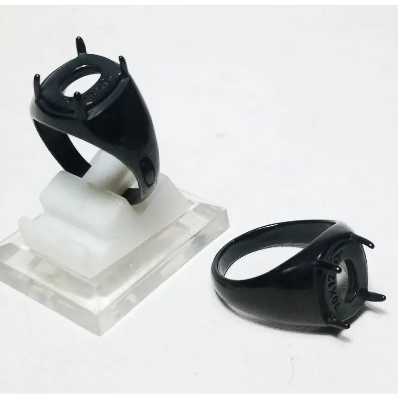 RING / EMBAN / CANGKANG TITANIUM SUPER 10X12 /MODEL KUKU / HITAM