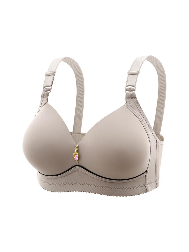 Product Introduction of Women's Solid Wireless Bralette, Comfortable Breathable Adjustable Strap Bra, Soft Lingerie for All Seasons 6