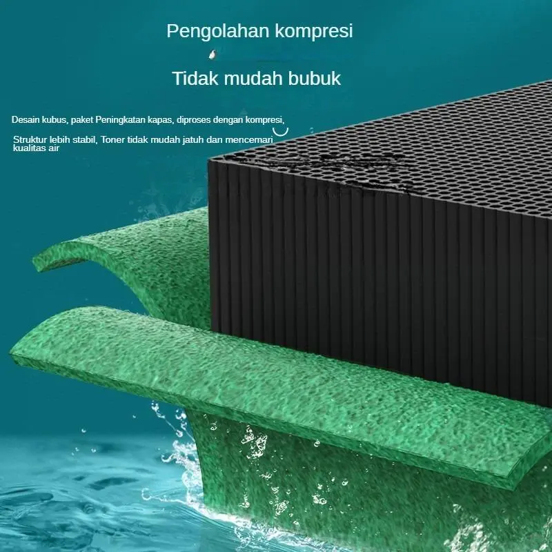 Magic Water Purifier Aquarium Aktiv Karbon Air Pump Filter Media untuk Menghilangkan Air Kuning dan Bau Karbon Selular sebagai Bahan Filter untuk Pemurnian Air 1