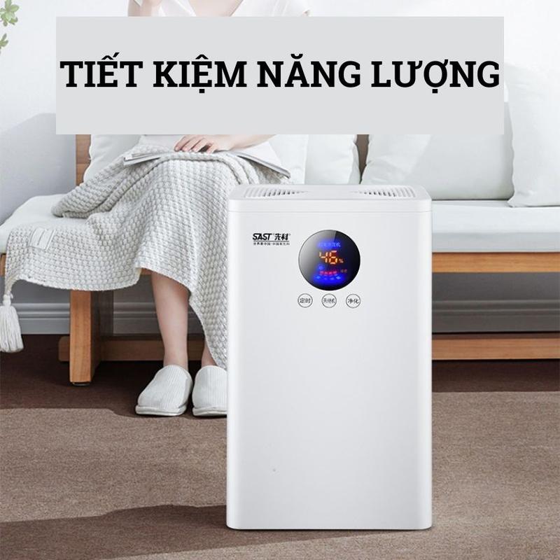 Máy hút ẩm gia đình, phòng ngủ mini SAST CG-982 - Bảo hành 3 tháng - Máy hút ẩm không khí chống nồm, ẩm mốc thông minh, độ ồn thấp, dung tích chứa 2l, tiết kiệm năng lượng 1