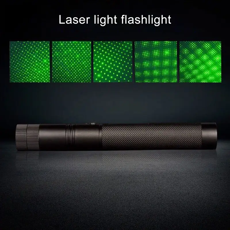 Đèn pin hợp kim nhôm 303, Xanh Lá laser, con trỏ ánh sáng, đèn pin văn phòng, máy chiếu giảng dạy ngoài trời 2