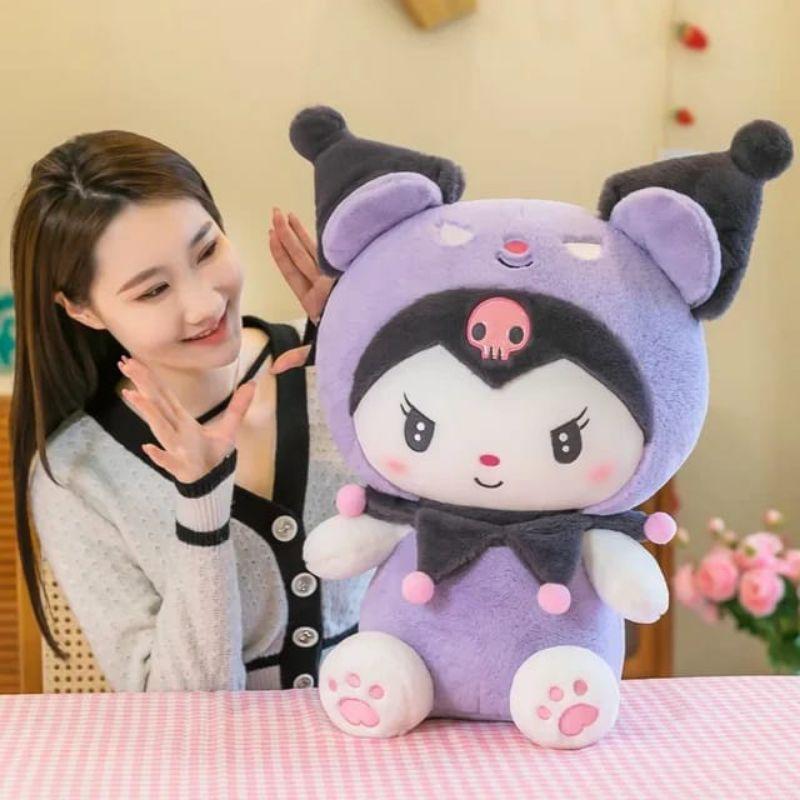 60CM Boneka Sanrio Kuromi Hot Toys Mainan Anak Boneka Kado Ulang Tahun 0