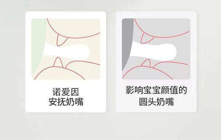Product Introduction of Baby pacifier 0-6-36 months newborn anti-flatulence sleeping flat head pacifier with dust cover 4