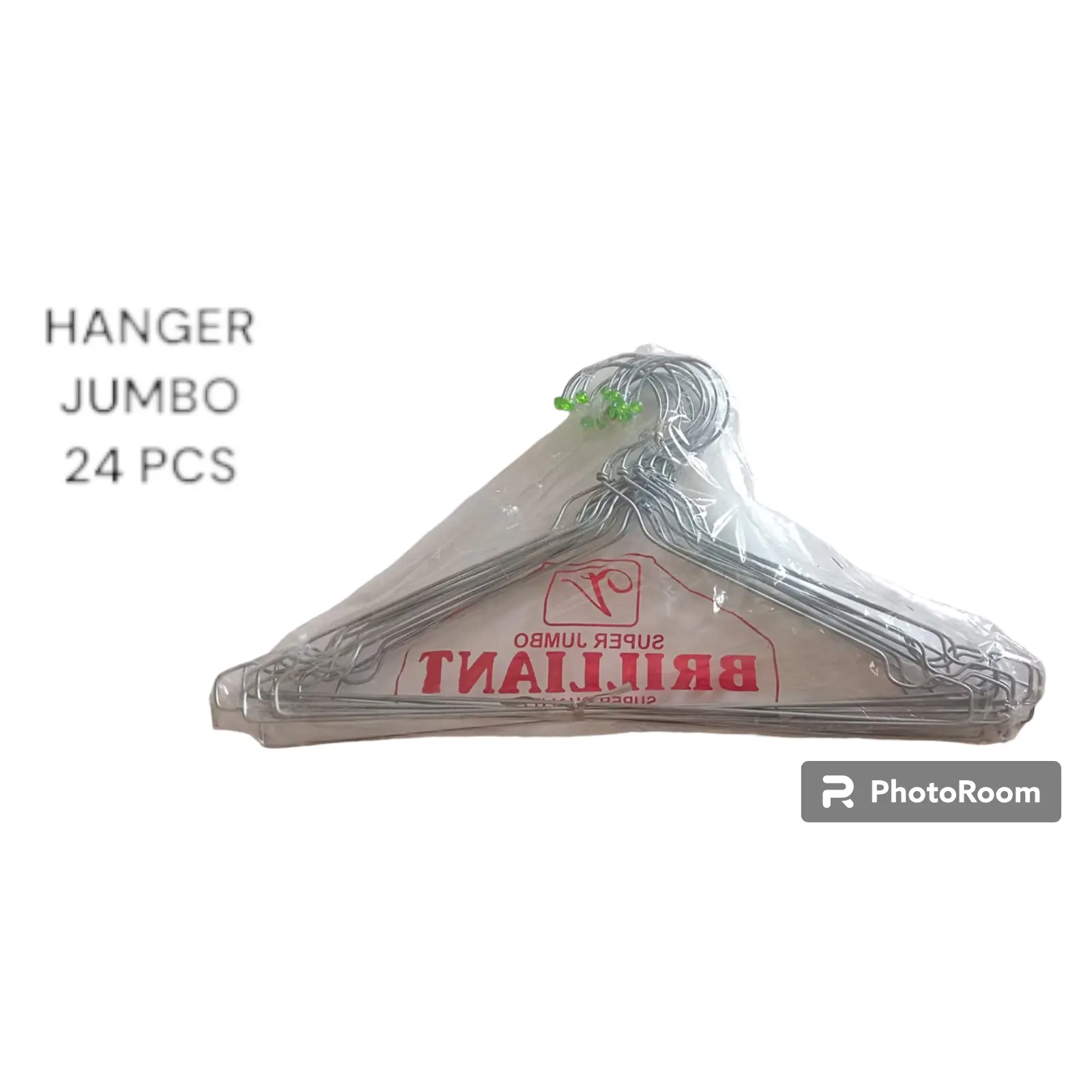 24 PCS Hanger Baju / Kawat Hanger / Hanger Stainless SUPER JUMBO TEBAL,JUMBO,DEWASA,DAN ANAK  24 pcs Kitchenware