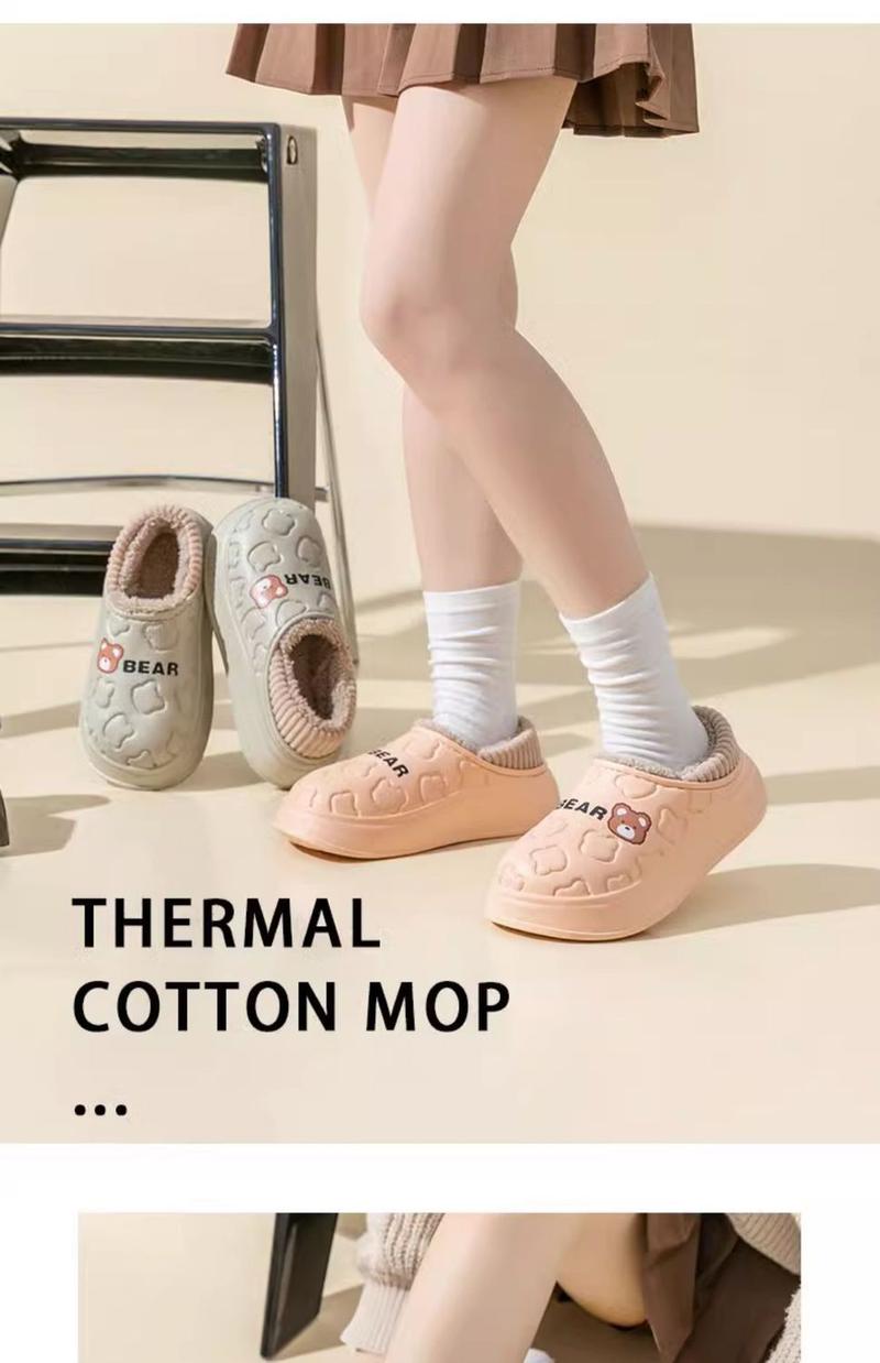 Product Introduction of Dép Bông Chống Thấm Nước, Dành Cho Nữ, Mùa Đông Trong Nhà, Phong Cách Nhà, Gót Túi Mới 2024, Có Thể Đeo Ngoài Trời, Giày Bông Giam Giữ Nhồi Bông Ấm Áp, Thích Hợp Cho Phụ Nữ, 2024 21