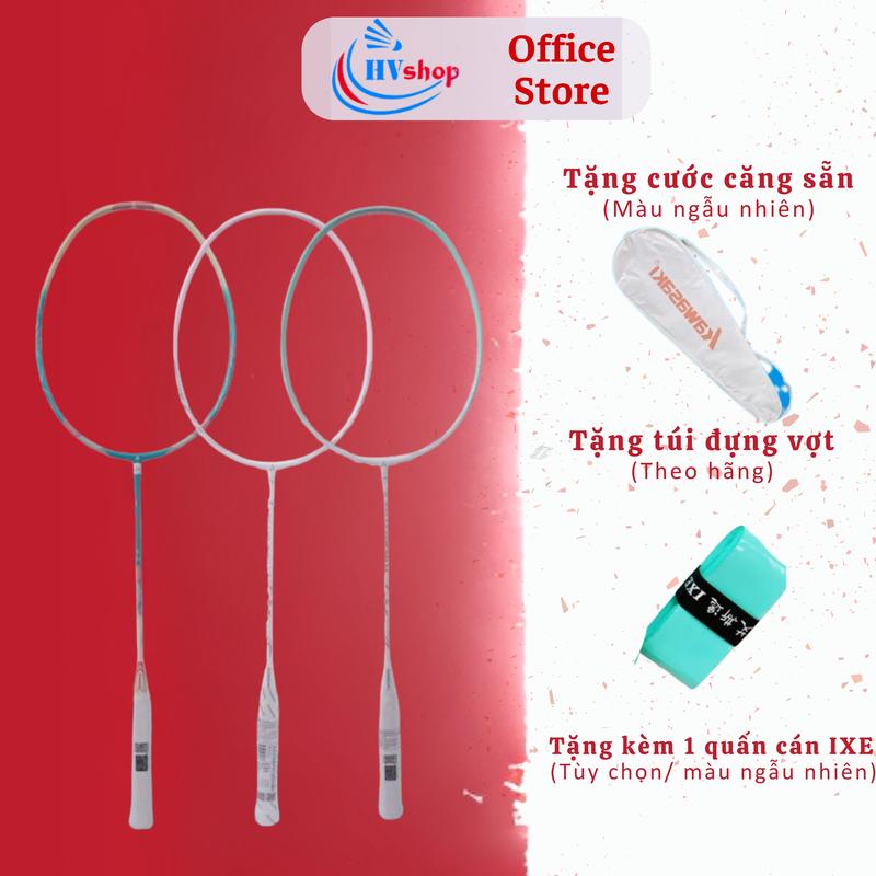 Vợt Cầu Lông Kawasaki Porcelain Q5 - Tặng cước căng sẵn màu ngẫu nhiên, quấn cán, túi đựng vợt - HV SHOP Nam Cán Vợt Sport