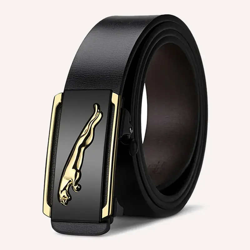 Men's Genuine Leather Belt Inner Wear Pure Cowhide Toothless Automatic ...