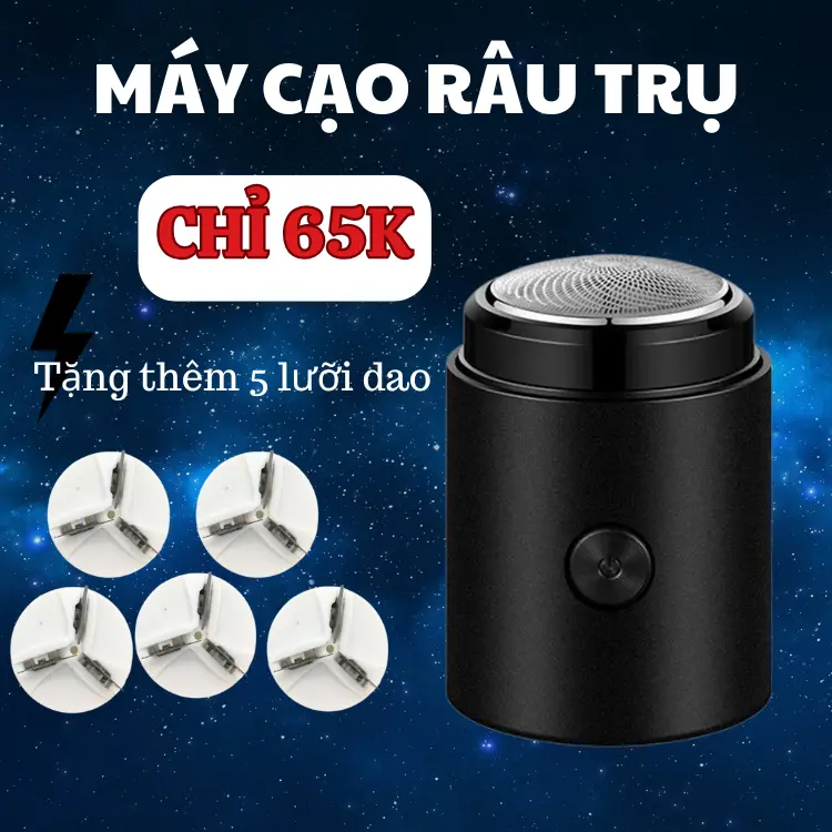 Máy cạo râu điện cho nam ( tặng 5 lưỡi dao thây thế) , dao cạo râu mini sạc USB, máy cạo râu mini, daocaorau,daocaorautienloi 0