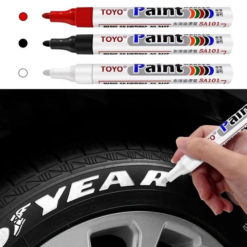  Bút Đánh Dấu Lốp Bánh Xe Ô Tô Không Thấm Nước Bút Đánh Dấu Sơn Vĩnh Viễn Cao Su Tự Động Thích Hợp Cho Cd Và Kim Loại Bút Đánh Dấu Sơn Bánh Xe Để Vẽ Lại Đồ Họa Và Chạm Vào 