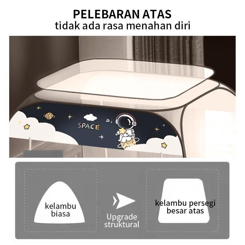 Kelambu Lipat Tidur Kelambu Bayi Tenda Anti Nyamuk kelambu tidur Portable 150x200 180 x 200 220x200Kelambu Lipat Kelambu Tempat Tidur Dewasa Anti Nyamuk Kelambu Pelajar Kelambu Tenda Kelambu Jumbo