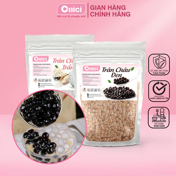 Trân Châu Đen Trắng Cao Cấp 500G Nguyên Liệu Pha Trà Sữa Bếp Của Mẹ Onici