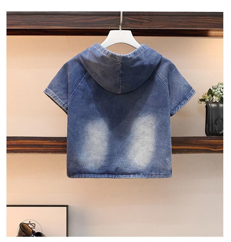 Product Introduction of Bộ Đồ Hai Mảnh Denim, Thời Trang Mùa Hè, Quần Dài Co Giãn, Áo Khoác Có Mũ Trùm Đầu, Ống Rộng Của Phụ Nữ, Phong Cách Hàn Quốc, Dáng Rộng Rãi Và Bó Sát, Thời Trang Women Top 12