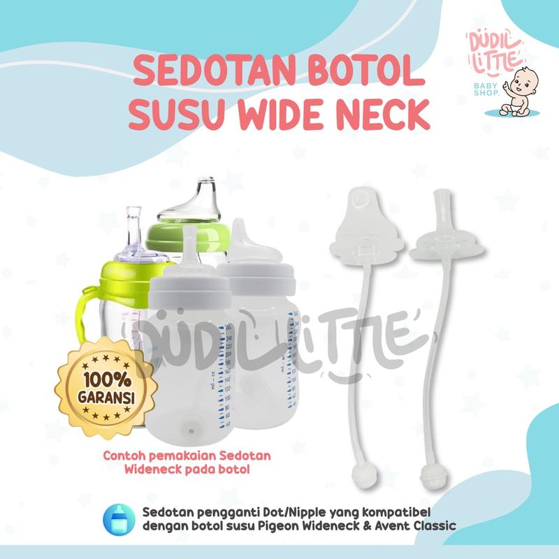 Sedotan Pengganti Dot/Nipple Botol Susu Wide Neck Dan Avent Classic 0
