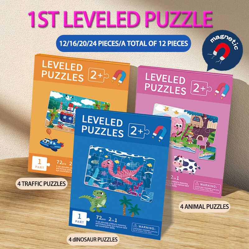 Product Introduction of Folding early education kindergarten boys and girls toys children baby magnetic advanced puzzle book 0