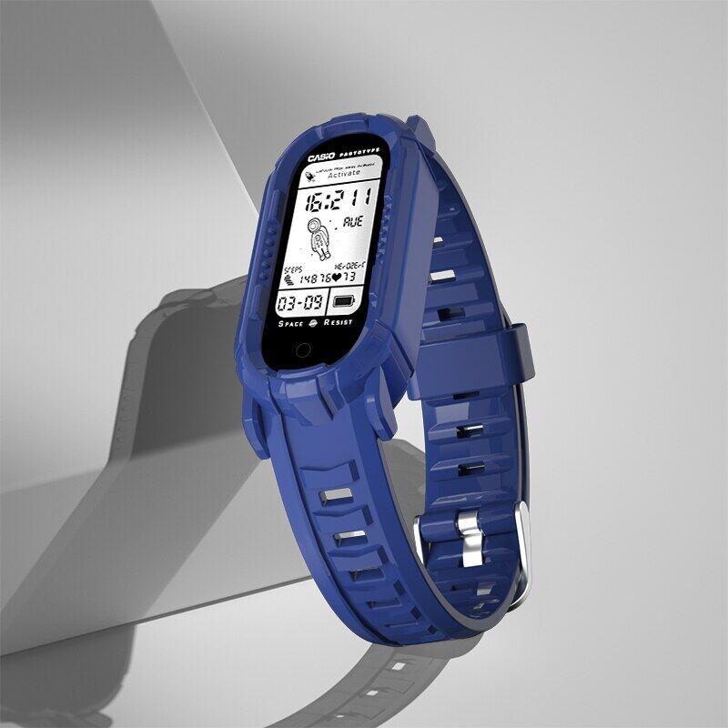 Product Introduction of Tali silikon yang jelas untuk Xiaomi Mi Band 6, 5, 4, 3, 7, penggantian gelang, Warna merah jambu dan hijau, tali untuk Xiaomi Mi Band 6 M Miband 16
